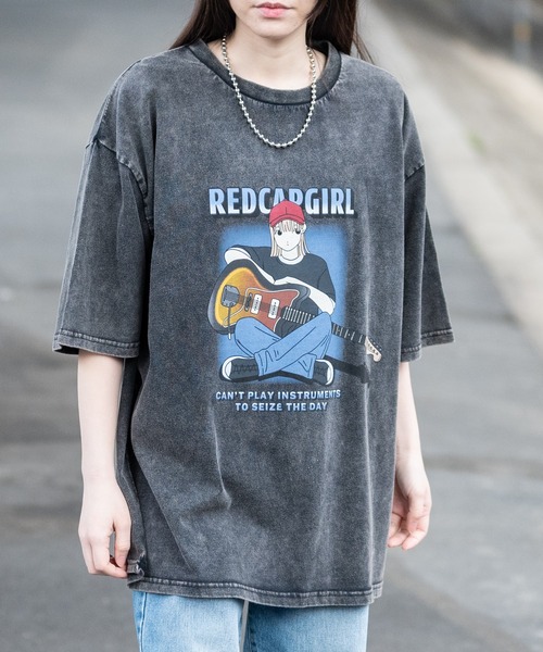 Red Cap Girl(レッドキャプガール)の「RED CAP GIRL/レッドキャップガール20/-天竺 RCGスノーウォッシュ加工Tシャツ(Tシャツ/カットソー・メンズ・ブラック/ブラック系その他2/ブラック系その他/ブラック系その他3・M/L)」の10枚目の写真
