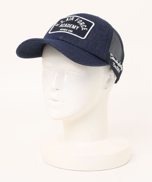 AVIREX(アヴィレックス)の「【AVIREX】EXAIRFORCE LOGO MESH CAP / アヴィレックス ロゴメッシュキャップ(キャップ・メンズ・ブラック/サックスブルー/カーキ/ネイビー・FREE)」の1枚目の写真