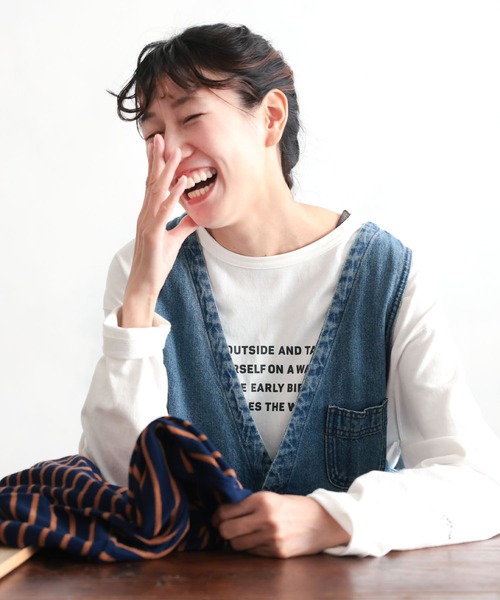 soulberry(ソウルベリー)の「店長がつくった、とことん万能なオールマイT(Tシャツ/カットソー・レディース・オフホワイト・5L/4L/3L/LL/L/M)」の2枚目の写真