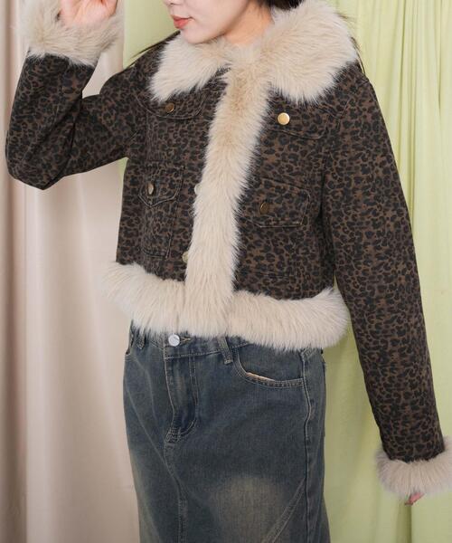 ファージャケット　SPRUNG bloom and branch ファージャケット SPRUNG bloom and branch