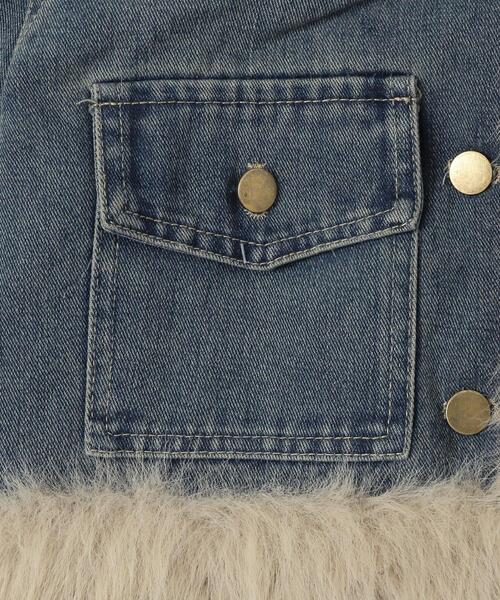 dispark（ディスパーク）の「DISPARK/マルチポケットファージャケット（ブルゾン・レディース・その他1/インディゴブルー・FREE）」の7枚目の写真