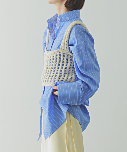 PURE BRIGHT（ピュアブライト）の「スパンコールニットビスチェ（ニット/セーター・レディース・ブラック/アイボリー/グレー・FREE）」の8枚目の写真