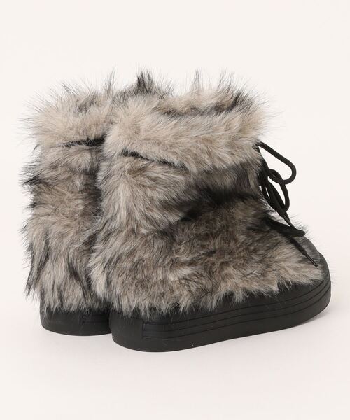 Ritzy(リッツィー)の「ふわふわ 厚底 フェイクファーブーツ(ブーツ・レディース・モカ/ブラック/ベージュ・23/24.5/24/23.5/25)」の17枚目の写真