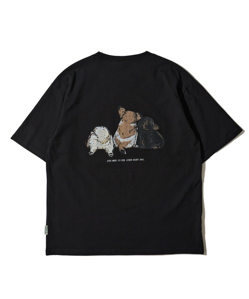 POWER TO THE PEOPLE(パワートゥーザピープル)の「【POWER TO THE PEOPLE】アニマルプリントTシャツ(Tシャツ/カットソー・レディース・ホワイト系1/ホワイト系2/ブラック系1/マスタード/ブラック系2/ブルー・MEDIUM/LARGE/X-LARGE)」の7枚目の写真