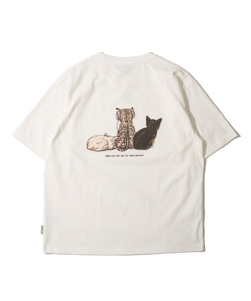 POWER TO THE PEOPLE(パワートゥーザピープル)の「【POWER TO THE PEOPLE】アニマルプリントTシャツ(Tシャツ/カットソー・レディース・ホワイト系1/ホワイト系2/ブラック系1/マスタード/ブラック系2/ブルー・MEDIUM/LARGE/X-LARGE)」の18枚目の写真