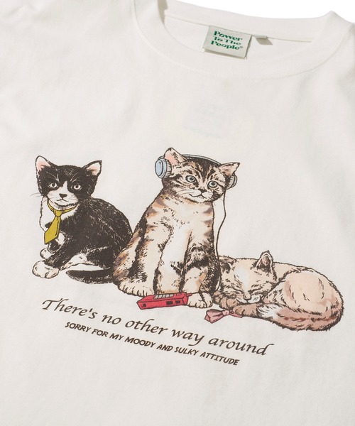 POWER TO THE PEOPLE(パワートゥーザピープル)の「【POWER TO THE PEOPLE】アニマルプリントTシャツ(Tシャツ/カットソー・レディース・ホワイト系1/ホワイト系2/ブラック系1/マスタード/ブラック系2/ブルー・MEDIUM/LARGE/X-LARGE)」の12枚目の写真