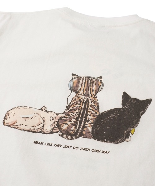 POWER TO THE PEOPLE(パワートゥーザピープル)の「【POWER TO THE PEOPLE】アニマルプリントTシャツ(Tシャツ/カットソー・レディース・ホワイト系1/ホワイト系2/ブラック系1/マスタード/ブラック系2/ブルー・MEDIUM/LARGE/X-LARGE)」の13枚目の写真