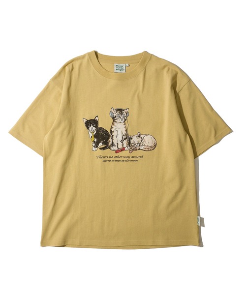 POWER TO THE PEOPLE(パワートゥーザピープル)の「【POWER TO THE PEOPLE】アニマルプリントTシャツ(Tシャツ/カットソー・レディース・ホワイト系1/ホワイト系2/ブラック系1/マスタード/ブラック系2/ブルー・MEDIUM/LARGE/X-LARGE)」の10枚目の写真