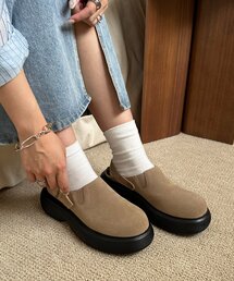 【ROCHAS】 未使用 ブラック バレエシューズ 24 スエード　❤︎ STACCATO｜スタッカートのバレエシューズ（ブラック/黒色系