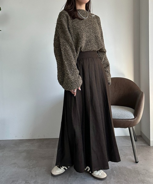 apres jour mignon（アプレジュールミニョン）の「ブークレーニット【ZOZOTOWN限定アイテム】（ニット/セーター・レディース・ベージュ/ピンク/ブラウン系その他・フリー/X-LARGE）」の11枚目の写真