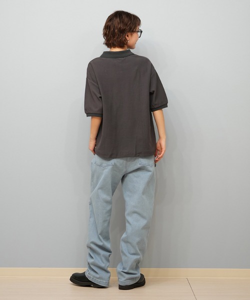 ムラサキスポーツ(ムラサキスポーツ)の「BEVERY HILLS P.C/ビバリーヒルズポロクラブ ポロシャツ 5287-5752(ポロシャツ・レディース・スミクロ/ホワイト/ブルー・M)」の12枚目の写真