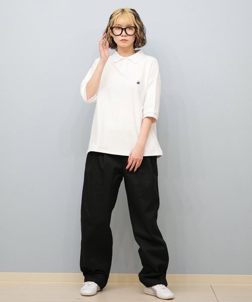 ムラサキスポーツ(ムラサキスポーツ)の「BEVERY HILLS P.C/ビバリーヒルズポロクラブ ポロシャツ 5287-5752(ポロシャツ・レディース・スミクロ/ホワイト/ブルー・M)」の6枚目の写真
