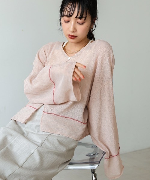 Bab(バブ)の「2WAYカーディガントップス(カーディガン/ボレロ・レディース・ホワイト系その他/ブラック/アイボリー/ライトグレー/ピンク・MEDIUM)」の20枚目の写真