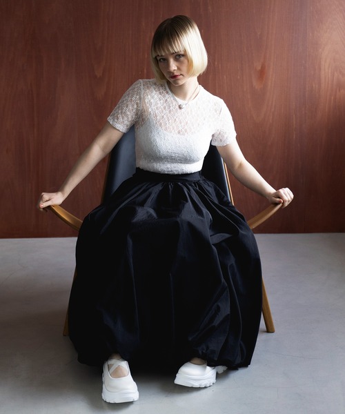 MAISON BREEZE reveur(メゾンブリーズレヴール)の「【MAISON BREEZE reveur】ballet sneakers バレエスニーカー 厚底 バレエシューズ(スニーカー・レディース・ブラック/ホワイト・L/M/S)」の9枚目の写真