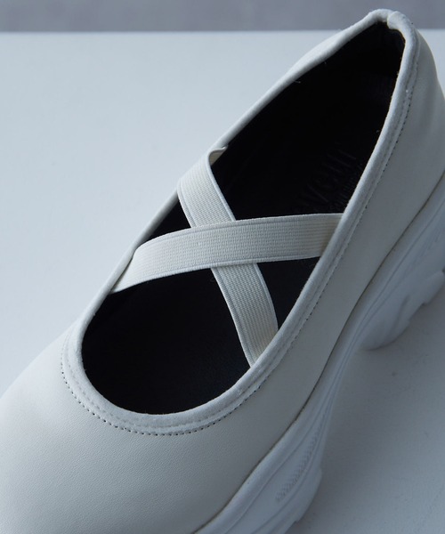 MAISON BREEZE reveur(メゾンブリーズレヴール)の「【MAISON BREEZE reveur】ballet sneakers バレエスニーカー 厚底 バレエシューズ(スニーカー・レディース・ブラック/ホワイト・L/M/S)」の13枚目の写真