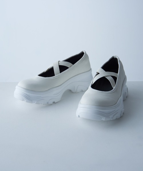 MAISON BREEZE reveur(メゾンブリーズレヴール)の「【MAISON BREEZE reveur】ballet sneakers バレエスニーカー 厚底 バレエシューズ(スニーカー・レディース・ブラック/ホワイト・L/M/S)」の11枚目の写真
