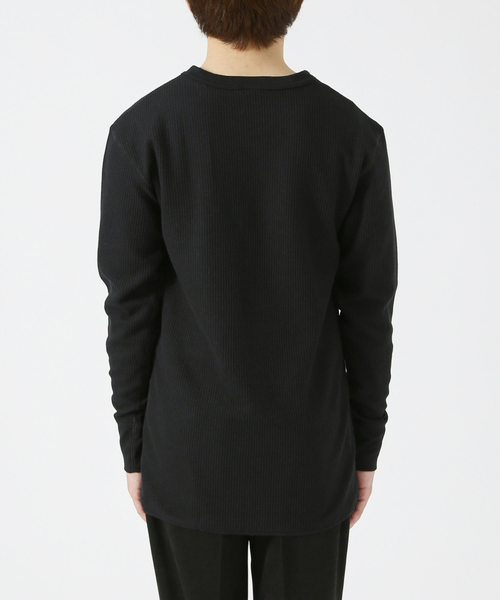 JEMORGAN（ジェーイーモーガン）の「【JEMORGAN/ジェーイーモーガン】ワッフル クルーネック ロングスリーブ Tシャツ（Tシャツ/カットソー・メンズ・オフホワイト/グレー/チャコールグレー/ブラック/カーキ/ホワイト/ネイビー・M/L/XL）」の19枚目の写真