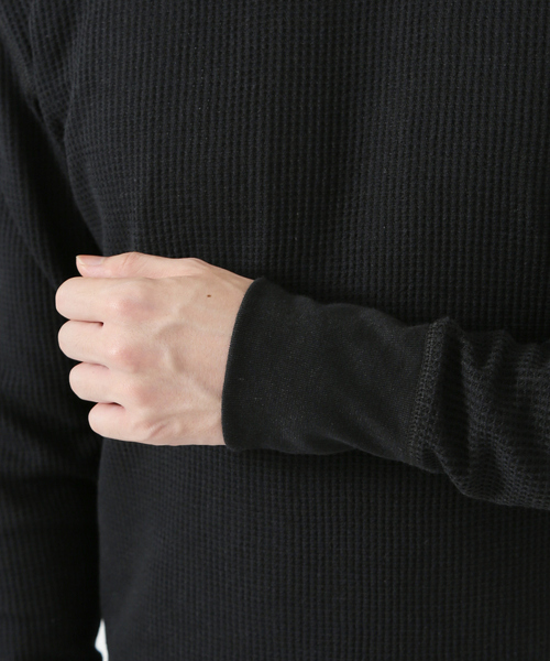 JEMORGAN（ジェーイーモーガン）の「【JEMORGAN/ジェーイーモーガン】ワッフル クルーネック ロングスリーブ Tシャツ（Tシャツ/カットソー・メンズ・オフホワイト/グレー/チャコールグレー/ブラック/カーキ/ホワイト/ネイビー・M/L/XL）」の20枚目の写真