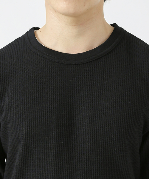 JEMORGAN（ジェーイーモーガン）の「【JEMORGAN/ジェーイーモーガン】ワッフル クルーネック ロングスリーブ Tシャツ（Tシャツ/カットソー・メンズ・オフホワイト/グレー/チャコールグレー/ブラック/カーキ/ホワイト/ネイビー・M/L/XL）」の22枚目の写真