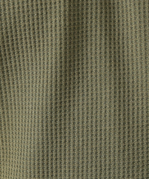 JEMORGAN（ジェーイーモーガン）の「【JEMORGAN/ジェーイーモーガン】ワッフル クルーネック ロングスリーブ Tシャツ（Tシャツ/カットソー・メンズ・オフホワイト/グレー/チャコールグレー/ブラック/カーキ/ホワイト/ネイビー・M/L/XL）」の14枚目の写真