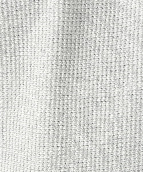 JEMORGAN（ジェーイーモーガン）の「【JEMORGAN/ジェーイーモーガン】ワッフル クルーネック ロングスリーブ Tシャツ（Tシャツ/カットソー・メンズ・オフホワイト/グレー/チャコールグレー/ブラック/カーキ/ホワイト/ネイビー・M/L/XL）」の8枚目の写真