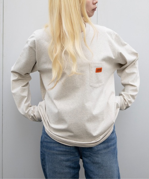 UNIVERSAL OVERALL(ユニバーサルオーバーオール)の「POCKET LONG SLEEVE TEE(Tシャツ/カットソー・メンズ・ブラック/アッシュ/ホワイト・MEDIUM/LARGE/X-LARGE/XX-LARGE)」の3枚目の写真