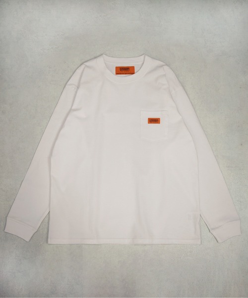 UNIVERSAL OVERALL(ユニバーサルオーバーオール)の「POCKET LONG SLEEVE TEE(Tシャツ/カットソー・メンズ・ブラック/アッシュ/ホワイト・MEDIUM/LARGE/X-LARGE/XX-LARGE)」の4枚目の写真