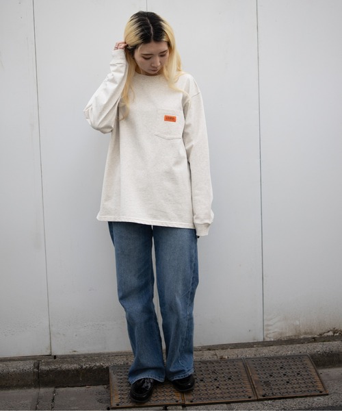 UNIVERSAL OVERALL(ユニバーサルオーバーオール)の「POCKET LONG SLEEVE TEE(Tシャツ/カットソー・メンズ・ブラック/アッシュ/ホワイト・MEDIUM/LARGE/X-LARGE/XX-LARGE)」の10枚目の写真