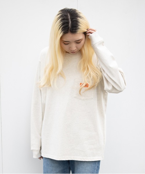 UNIVERSAL OVERALL(ユニバーサルオーバーオール)の「POCKET LONG SLEEVE TEE(Tシャツ/カットソー・メンズ・ブラック/アッシュ/ホワイト・MEDIUM/LARGE/X-LARGE/XX-LARGE)」の12枚目の写真