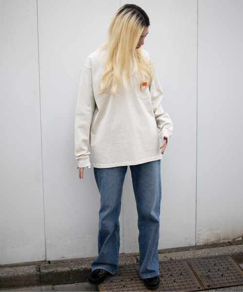 UNIVERSAL OVERALL(ユニバーサルオーバーオール)の「POCKET LONG SLEEVE TEE(Tシャツ/カットソー・メンズ・ブラック/アッシュ/ホワイト・MEDIUM/LARGE/X-LARGE/XX-LARGE)」の13枚目の写真