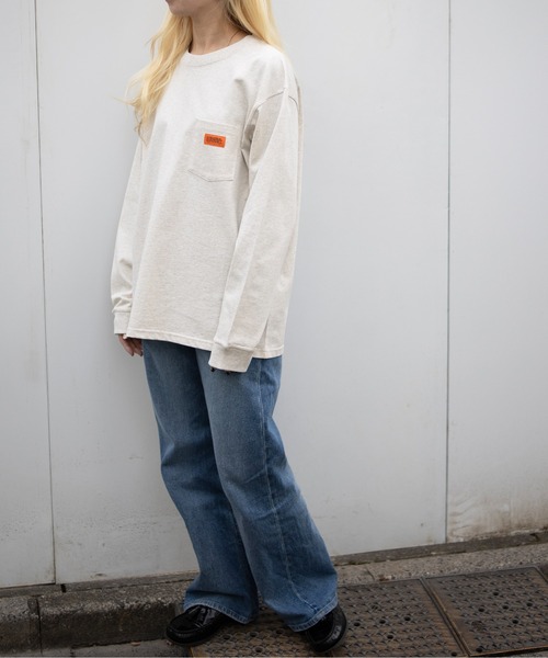 UNIVERSAL OVERALL(ユニバーサルオーバーオール)の「POCKET LONG SLEEVE TEE(Tシャツ/カットソー・メンズ・ブラック/アッシュ/ホワイト・MEDIUM/LARGE/X-LARGE/XX-LARGE)」の16枚目の写真