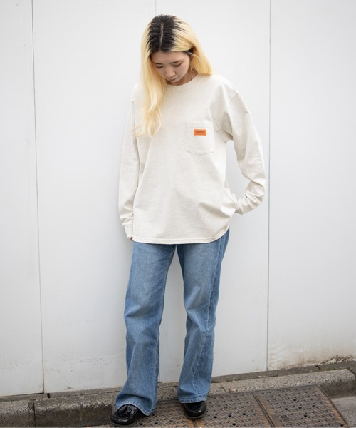 UNIVERSAL OVERALL(ユニバーサルオーバーオール)の「POCKET LONG SLEEVE TEE(Tシャツ/カットソー・メンズ・ブラック/アッシュ/ホワイト・MEDIUM/LARGE/X-LARGE/XX-LARGE)」の18枚目の写真