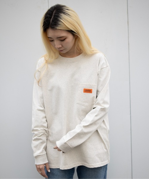 UNIVERSAL OVERALL(ユニバーサルオーバーオール)の「POCKET LONG SLEEVE TEE(Tシャツ/カットソー・メンズ・ブラック/アッシュ/ホワイト・MEDIUM/LARGE/X-LARGE/XX-LARGE)」の22枚目の写真