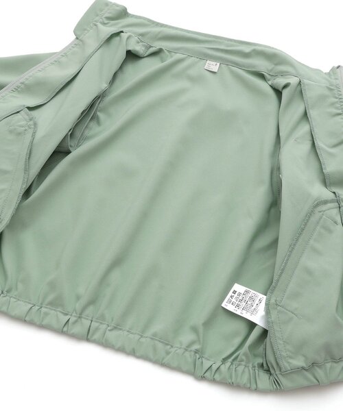 apres les cours（アプレレクール）の「【2WAY】リップストップトラックジャケット（ナイロンジャケット・キッズ・ミント/ブラック・80/90/100/110/120/130）」の3枚目の写真