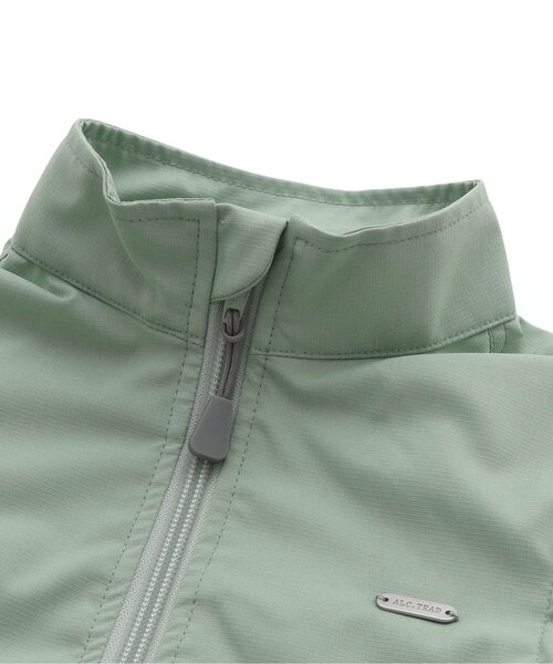 apres les cours（アプレレクール）の「【2WAY】リップストップトラックジャケット（ナイロンジャケット・キッズ・ミント/ブラック・80/90/100/110/120/130）」の9枚目の写真