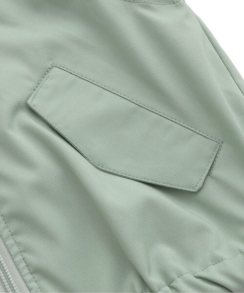 apres les cours（アプレレクール）の「【2WAY】リップストップトラックジャケット（ナイロンジャケット・キッズ・ミント/ブラック・80/90/100/110/120/130）」の13枚目の写真