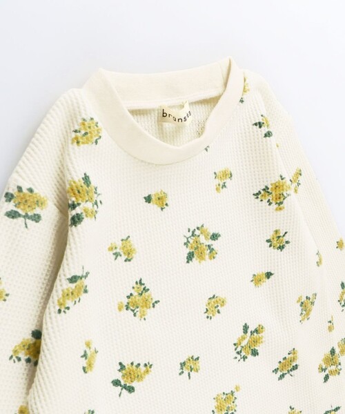 BRANSHES（ブランシェス）の「【ブランシェスmini】ワッフル長袖Tシャツ（Tシャツ/カットソー・キッズ・オフホワイト/ブラック/ネイビー/カラフル・80/110/90/100/120/130）」の9枚目の写真