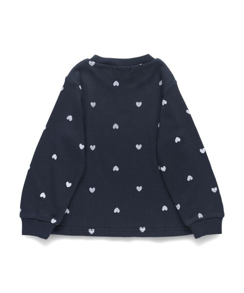 BRANSHES（ブランシェス）の「【ブランシェスmini】ワッフル長袖Tシャツ（Tシャツ/カットソー・キッズ・オフホワイト/ブラック/ネイビー/カラフル・80/110/90/100/120/130）」の6枚目の写真