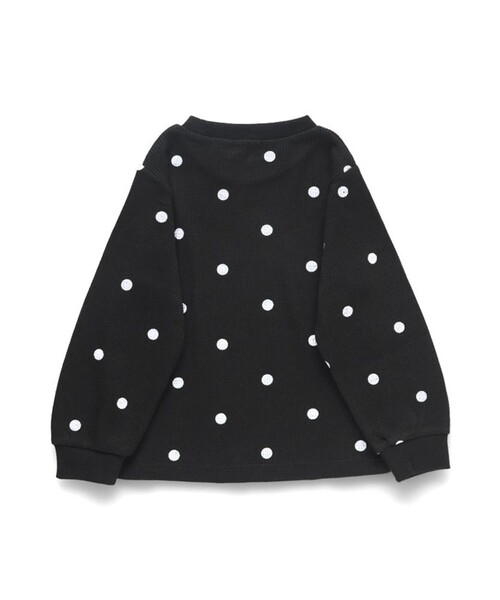 BRANSHES（ブランシェス）の「【ブランシェスmini】ワッフル長袖Tシャツ（Tシャツ/カットソー・キッズ・オフホワイト/ブラック/ネイビー/カラフル・80/110/90/100/120/130）」の7枚目の写真