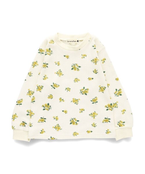 BRANSHES（ブランシェス）の「【ブランシェスmini】ワッフル長袖Tシャツ（Tシャツ/カットソー・キッズ・オフホワイト/ブラック/ネイビー/カラフル・80/110/90/100/120/130）」の16枚目の写真