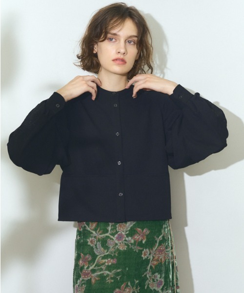 Muel Chic（ミュエルシック）の「Lily embroidery shirt リリーエンブロイダリーシャツ（シャツ/ブラウス・レディース・ブラック/イエロー/ホワイト・FREE）」の16枚目の写真