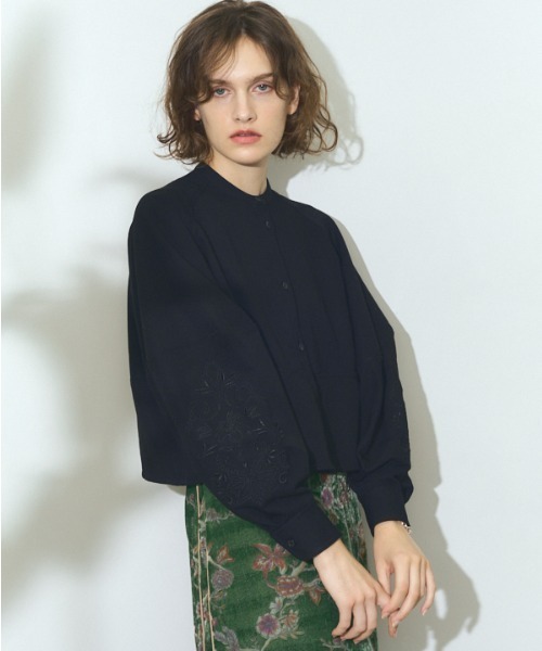Muel Chic（ミュエルシック）の「Lily embroidery shirt リリーエンブロイダリーシャツ（シャツ/ブラウス・レディース・ブラック/イエロー/ホワイト・FREE）」の18枚目の写真