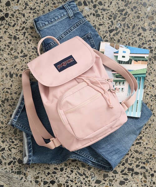 FREAK'S STORE（フリークスストア）の「限定展開  JANSPORT/ジャンスポーツ HIGHLANDS MINI PACK/ハイランズ ミニ パック（バッグ・リュック）（バックパック/リュック・レディース・ピンク/ブラック/ナチュラル/ベージュ・ONE SIZE）」の4枚目の写真