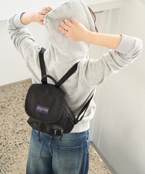 FREAK'S STORE（フリークスストア）の「限定展開  JANSPORT/ジャンスポーツ HIGHLANDS MINI PACK/ハイランズ ミニ パック（バッグ・リュック）（バックパック/リュック・レディース・ピンク/ブラック/ナチュラル/ベージュ・ONE SIZE）」の12枚目の写真