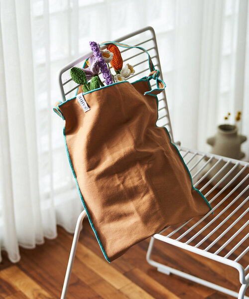 BIRTHDAY BAR(バースデイバー)の「【SAHIR サヒール】Canvas flat totebag(トートバッグ・レディース・バイオレット/ベージュ・0)」の2枚目の写真