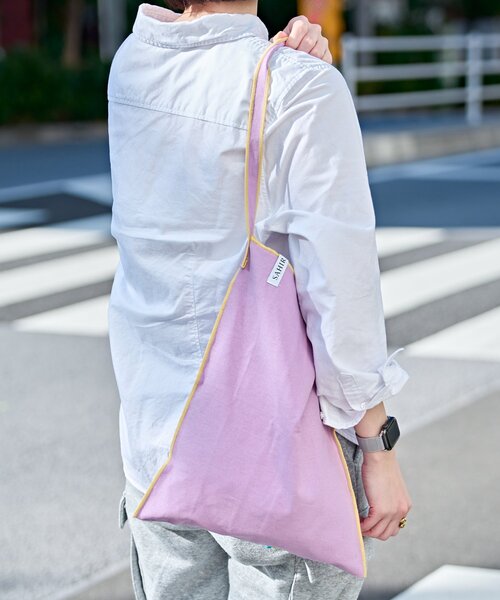 BIRTHDAY BAR(バースデイバー)の「【SAHIR サヒール】Canvas flat totebag(トートバッグ・レディース・バイオレット/ベージュ・0)」の6枚目の写真
