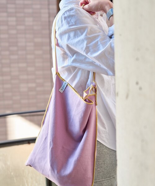 BIRTHDAY BAR(バースデイバー)の「【SAHIR サヒール】Canvas flat totebag(トートバッグ・レディース・バイオレット/ベージュ・0)」の8枚目の写真