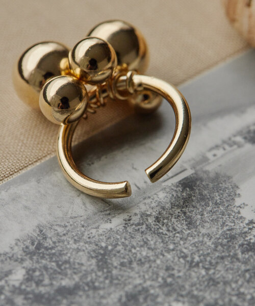 ear PAPILLONNER（イアパピヨネ）の「コスモボールリング（リング・レディース・ゴールド/シルバー・ONE SIZE）」の10枚目の写真