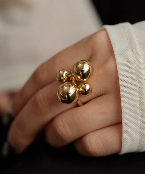 ear PAPILLONNER（イアパピヨネ）の「コスモボールリング（リング・レディース・ゴールド/シルバー・ONE SIZE）」の5枚目の写真