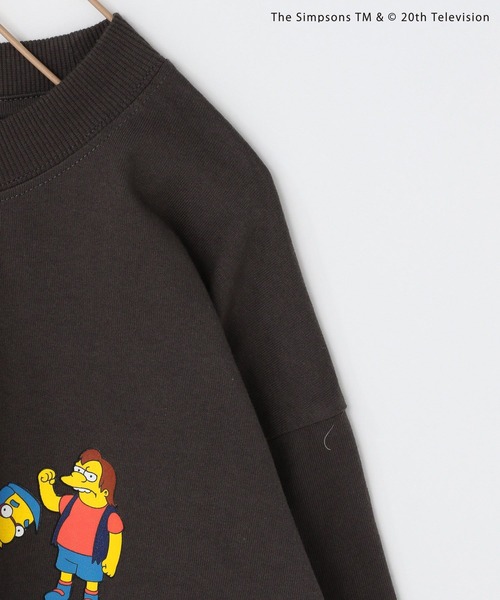 LOWRYS FARM（ローリーズファーム）の「シンプソンズ／ロンＴ　291496（Tシャツ/カットソー・キッズ・グレー/オフホワイト/ピンク/ブラック・110cm/150cm/140cm/130cm/120cm）」の18枚目の写真